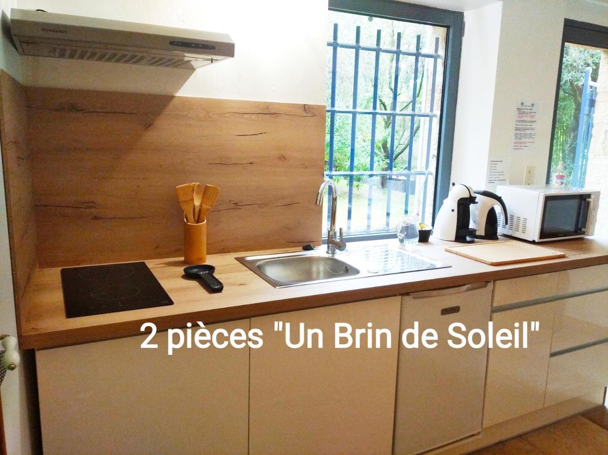 2 Pieces "Le Brin De Soleil" Gites Appart 'Hotel L'Echappee Belle D'Aubenas Logement 1 Sur 3 Dış mekan fotoğraf