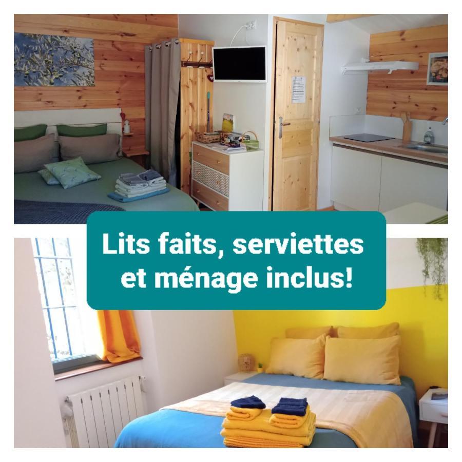 2 Pieces "Le Brin De Soleil" Gites Appart 'Hotel L'Echappee Belle D'Aubenas Logement 1 Sur 3 Dış mekan fotoğraf